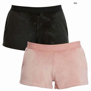 *new* Juicy Couture Black and Blush Pink Shorts Set